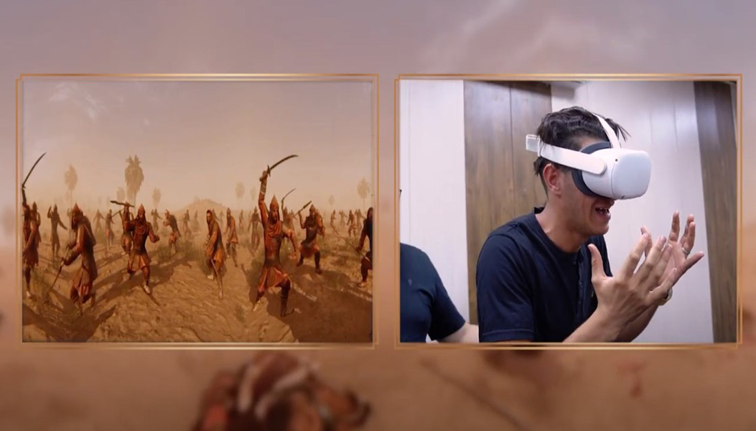 استقبال زائران از فعالیت واقعیت مجازی واقعه عاشورا «VR» در ایستگاه فرهنگی زائر